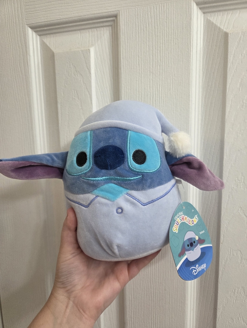 Disney Blue Stitch Squishmallow - Sleepy Pajama NWT
